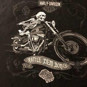 Harley-Davidson Shirt Smoke and Pet Free Home